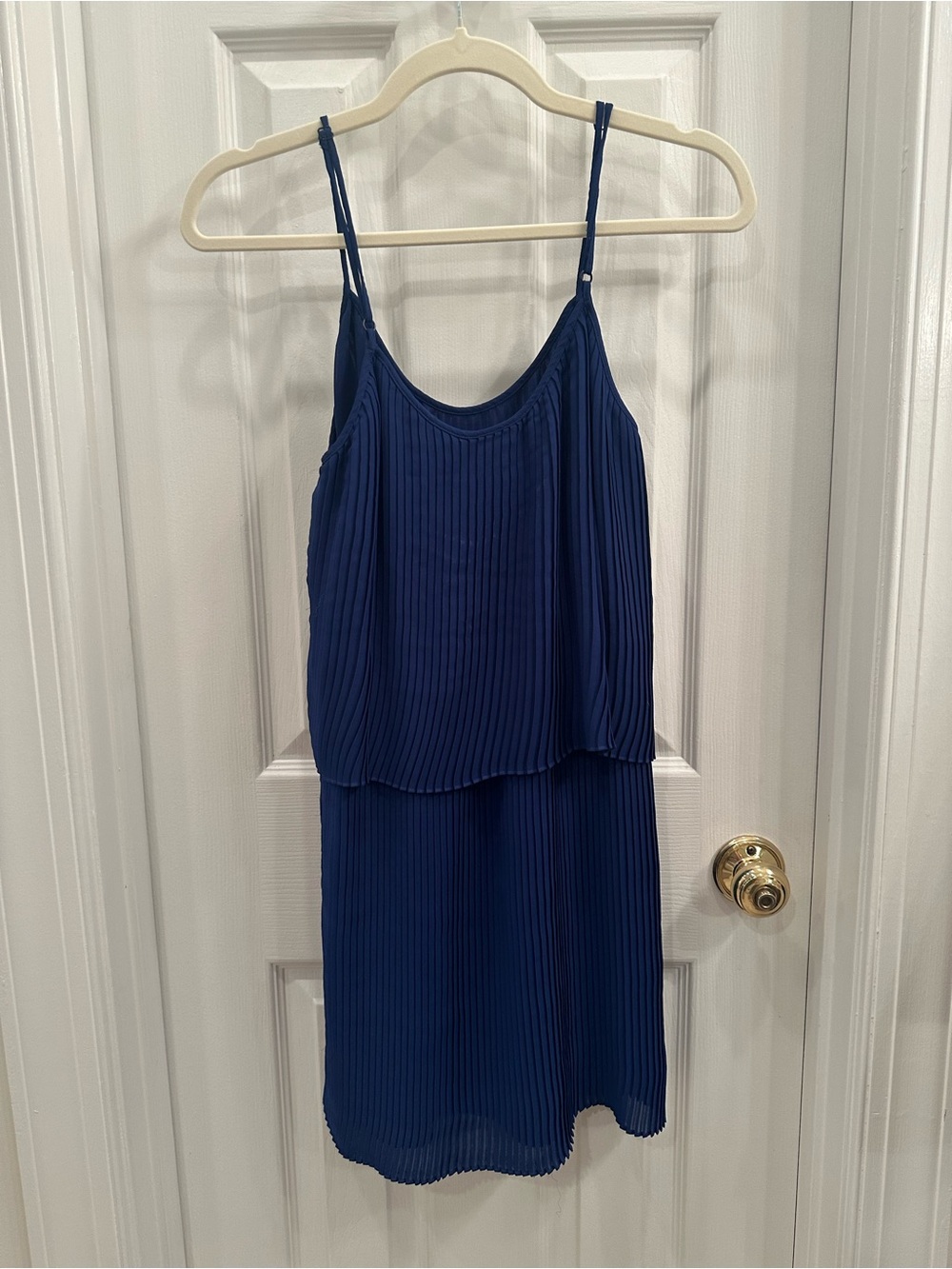 Parker Girls' Navy Dress with Pink Logo Detail - Picture 1 of 3